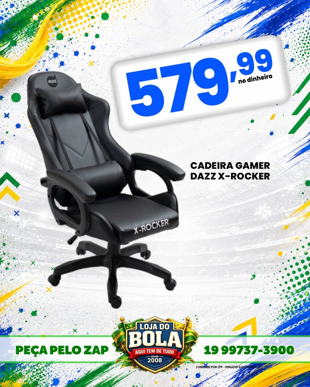 CADEIRA GAMER DAZZ ROCKER