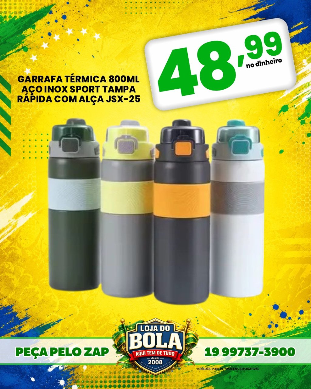 GARRAFA TÉRMICA 800ML JSX-25