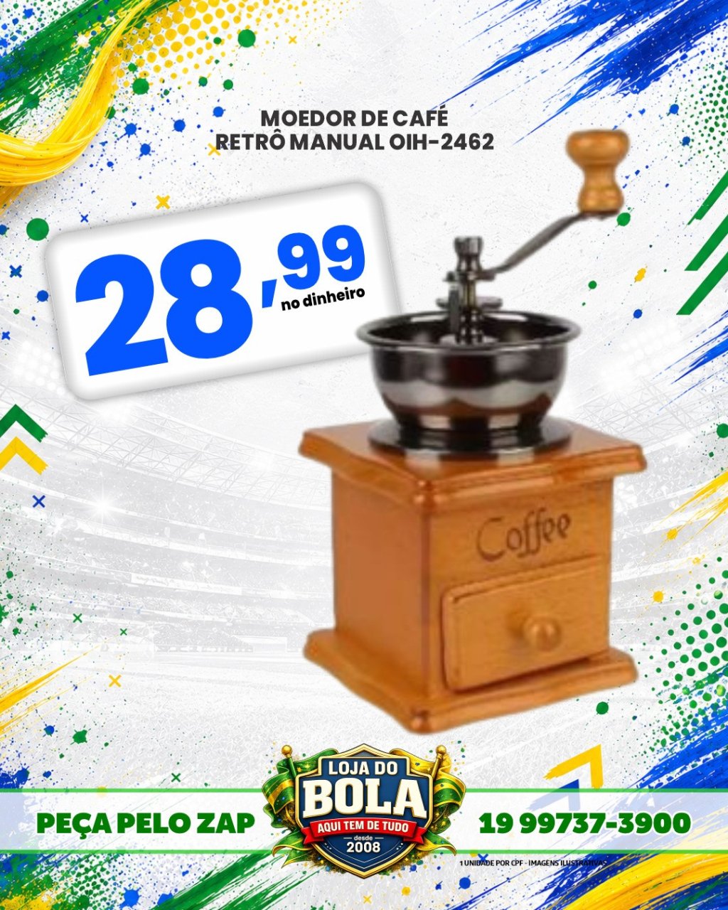 MOEDOR DE CAFÉ MANUAL
