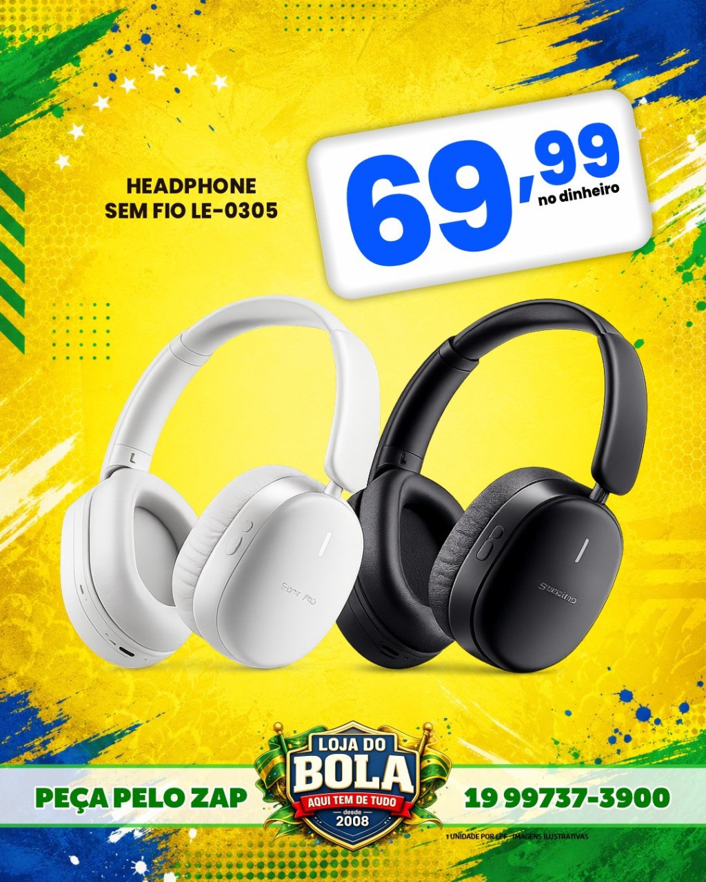 FONE SEM FIO LE-0305