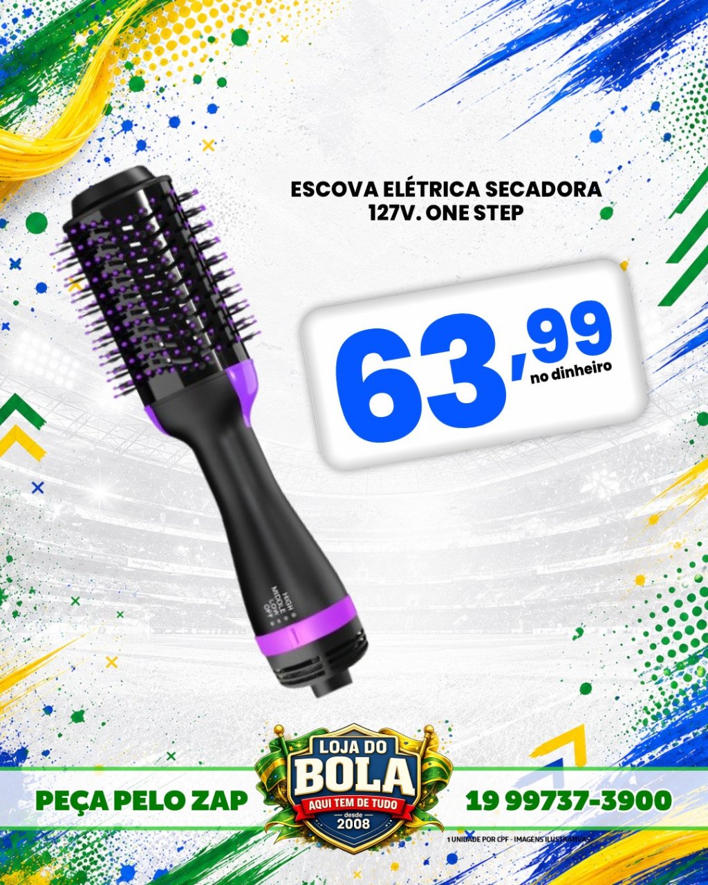 ESCOVA SECADORA ELÉTRICA  127V