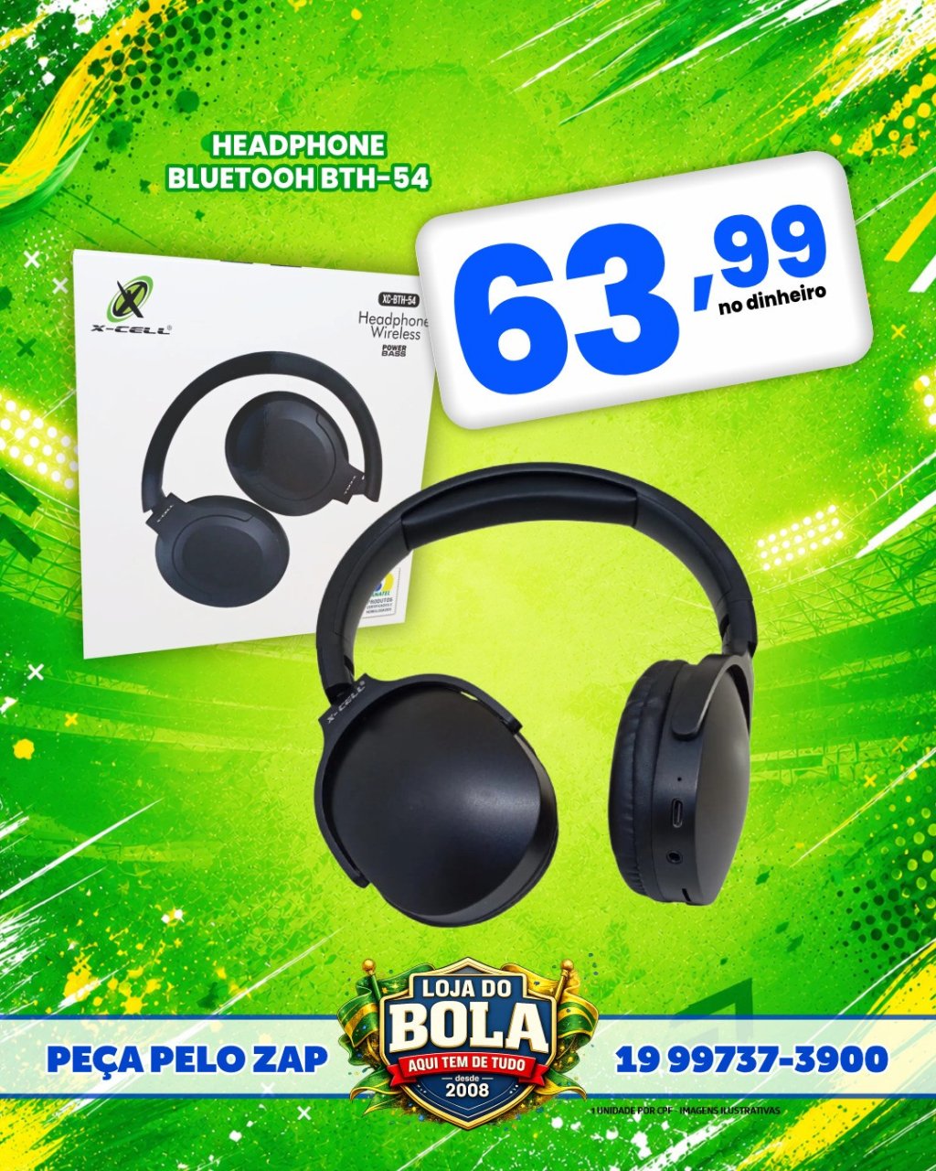FONE HEADPHONE BTH-54
