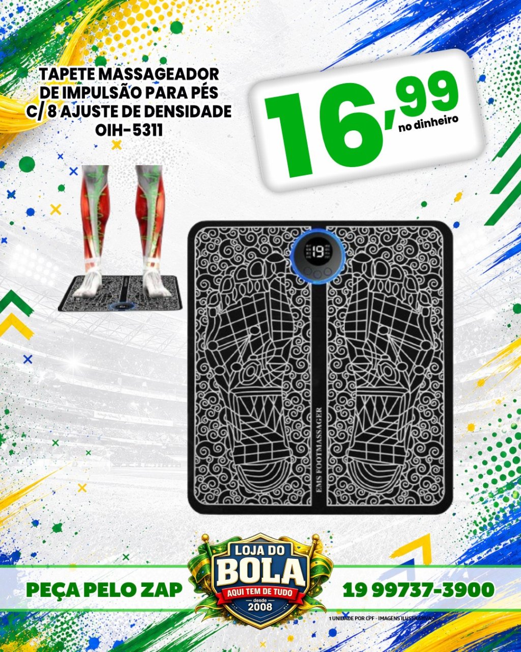 TAPETE MASSAGEADOR PÉS