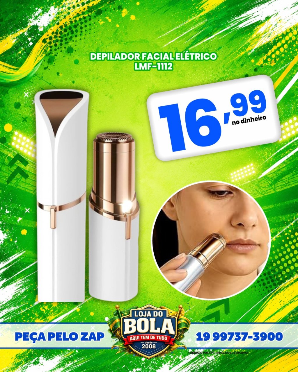DEPILADOR FACIAL ELÉTRICO 