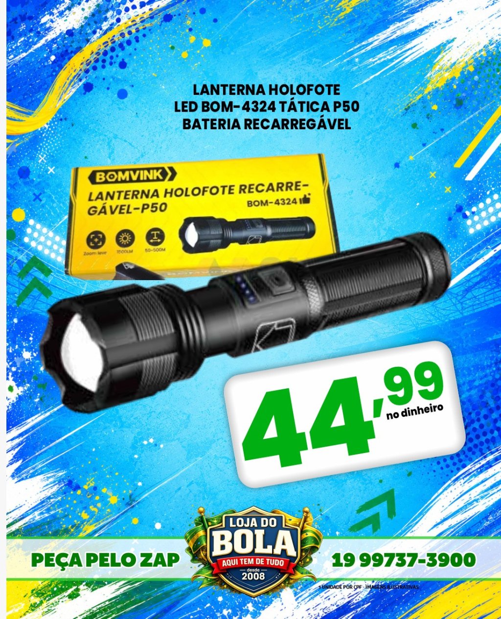 LANTERNA HOLOFOTE P50