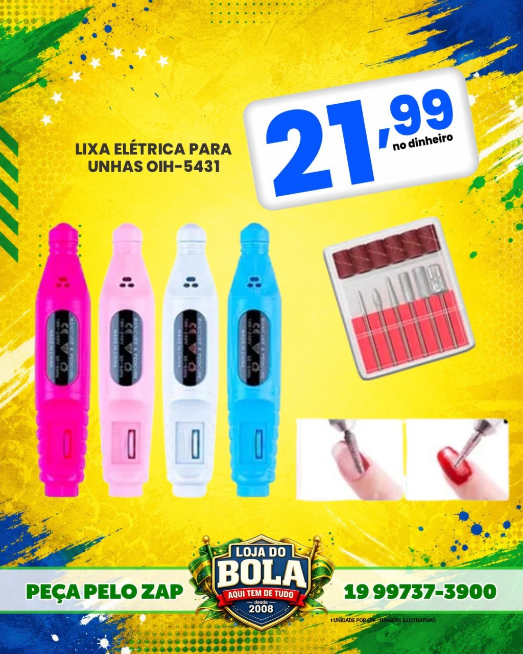 LIXA ELÉTRICA PARA UNHAS 