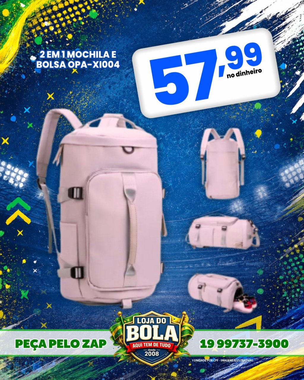 MOCHILA 2 EM 1
