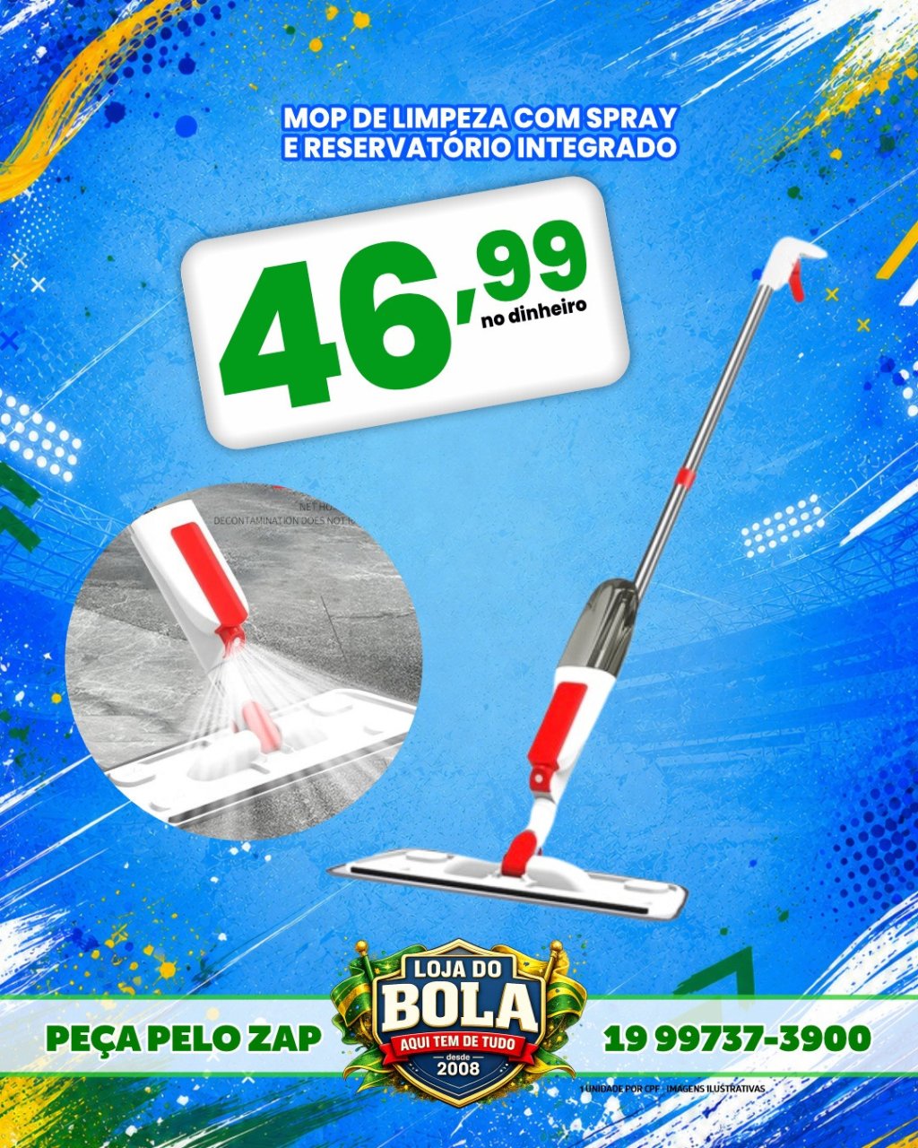 MOP DE LIMPEZA COM SPRAY 