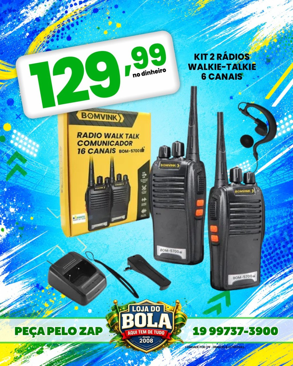 WALKIE-TALKIE KIT 2 RADIOS