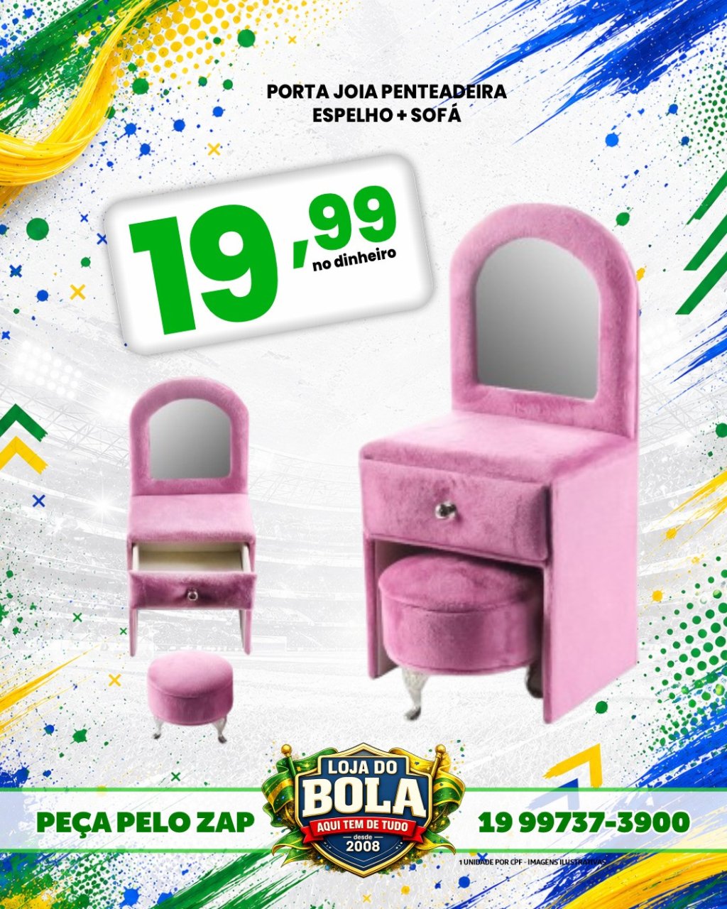 PORTA JÓIA PENTEADEIRA