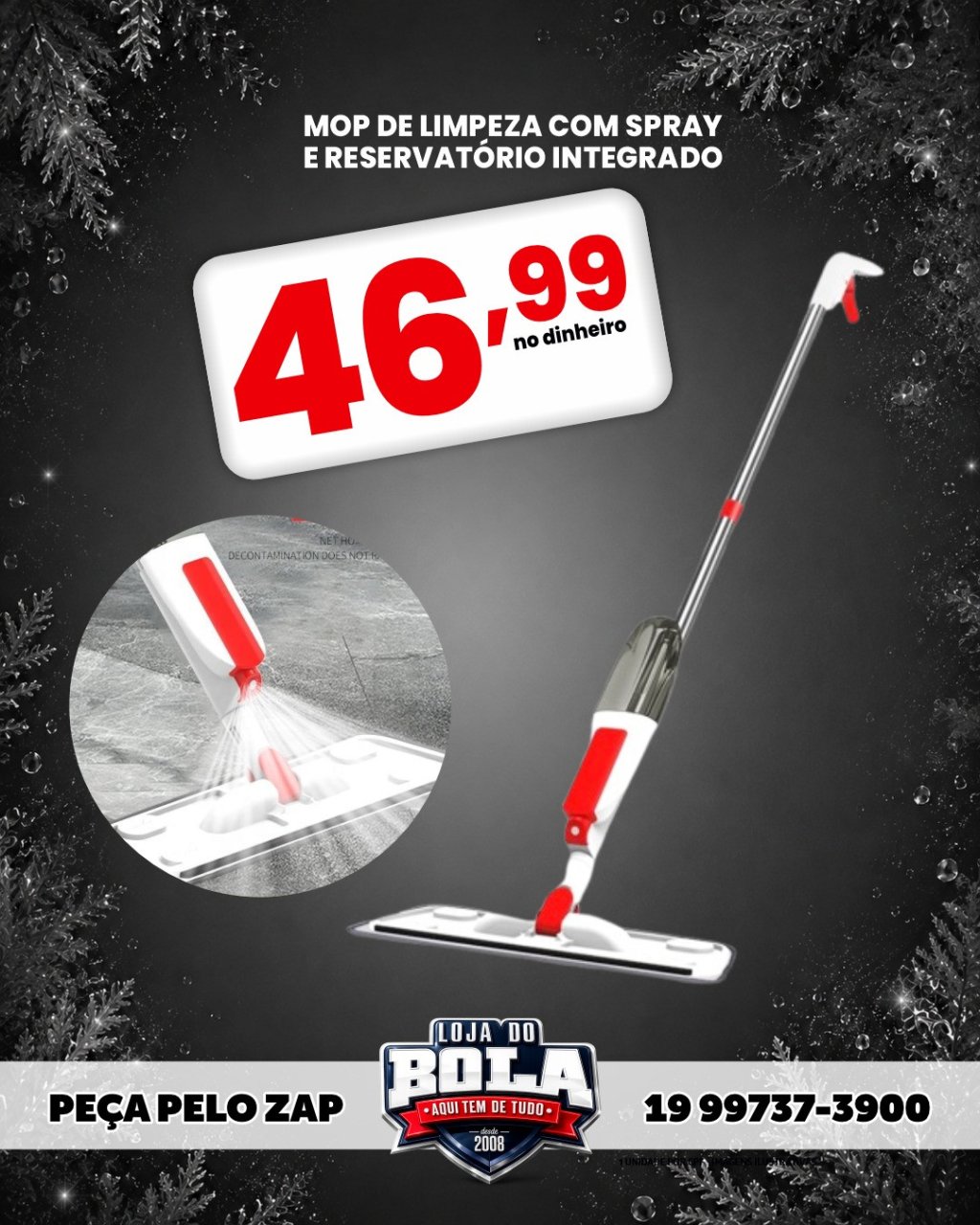 MOP DE LIMPEZA COM SPRAY 