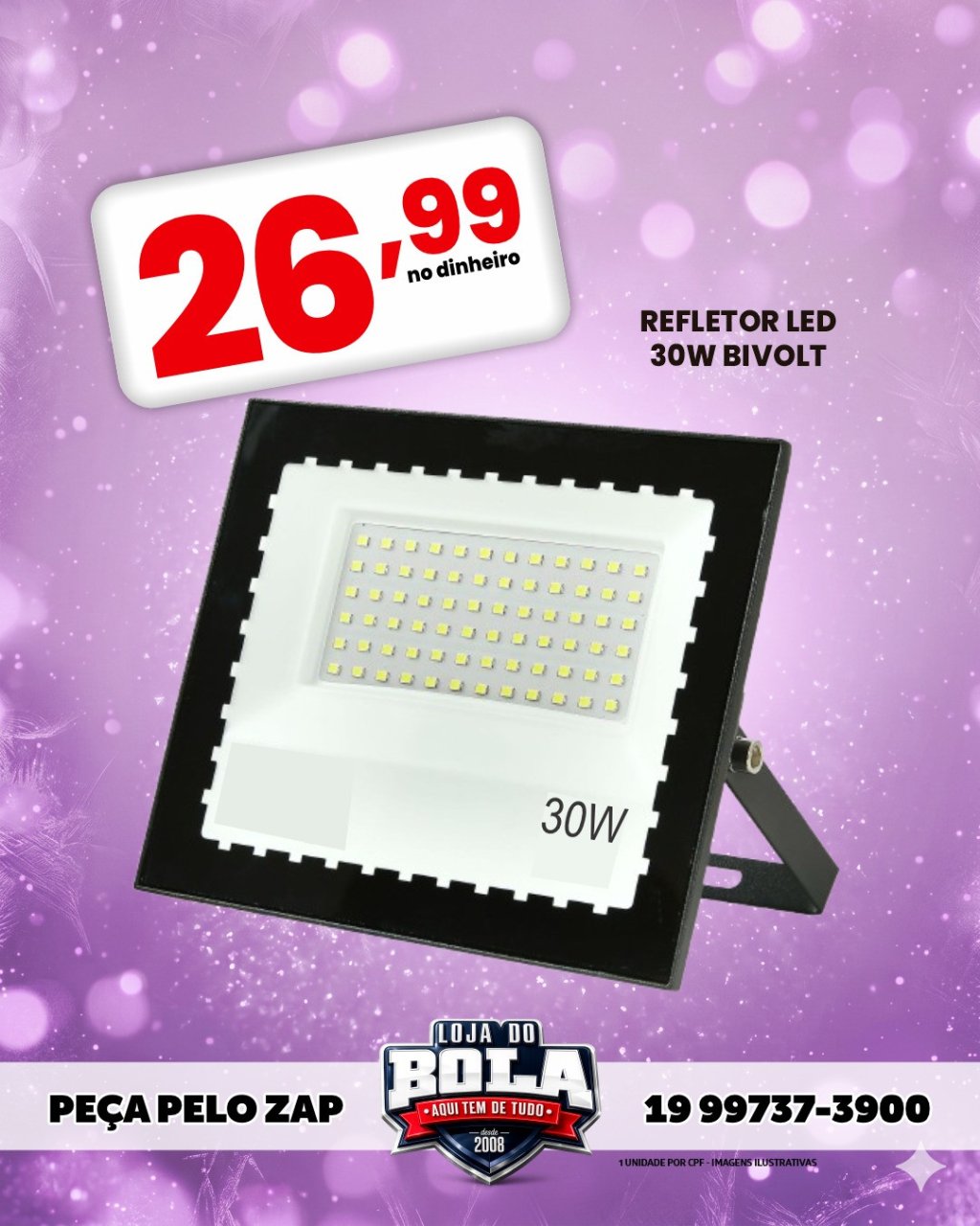 REFLETOR LED 30W  