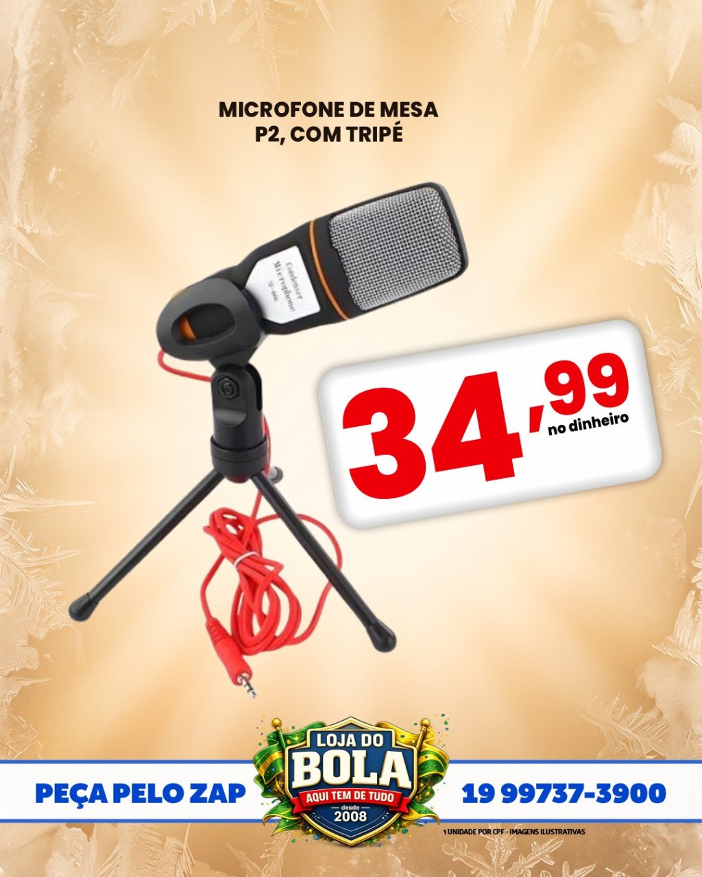 MICROFONE DE MESA P2