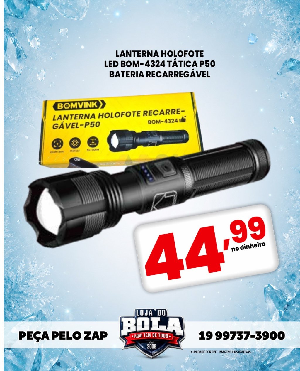 LANTERNA HOLOFOTE P50
