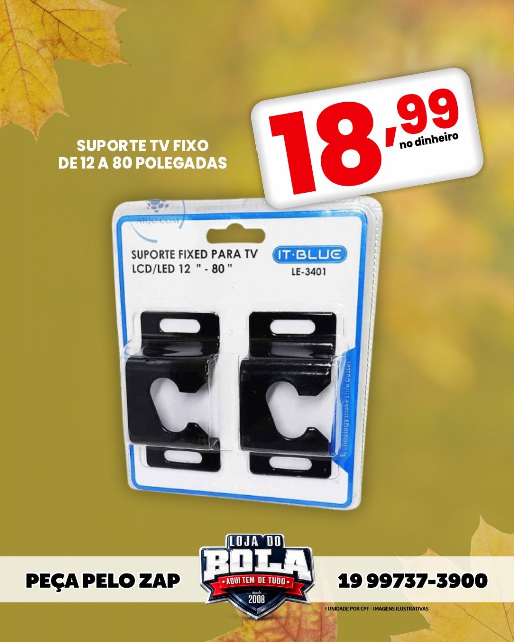 SUPORTE FIXOV TV