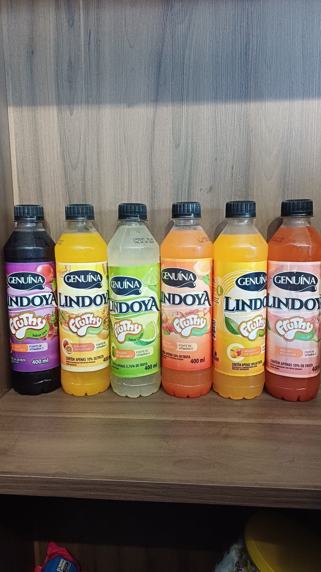 Lindoya Genuína 400ml sabores 