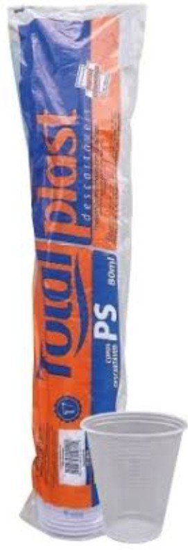 Copo descartavel 80ml 