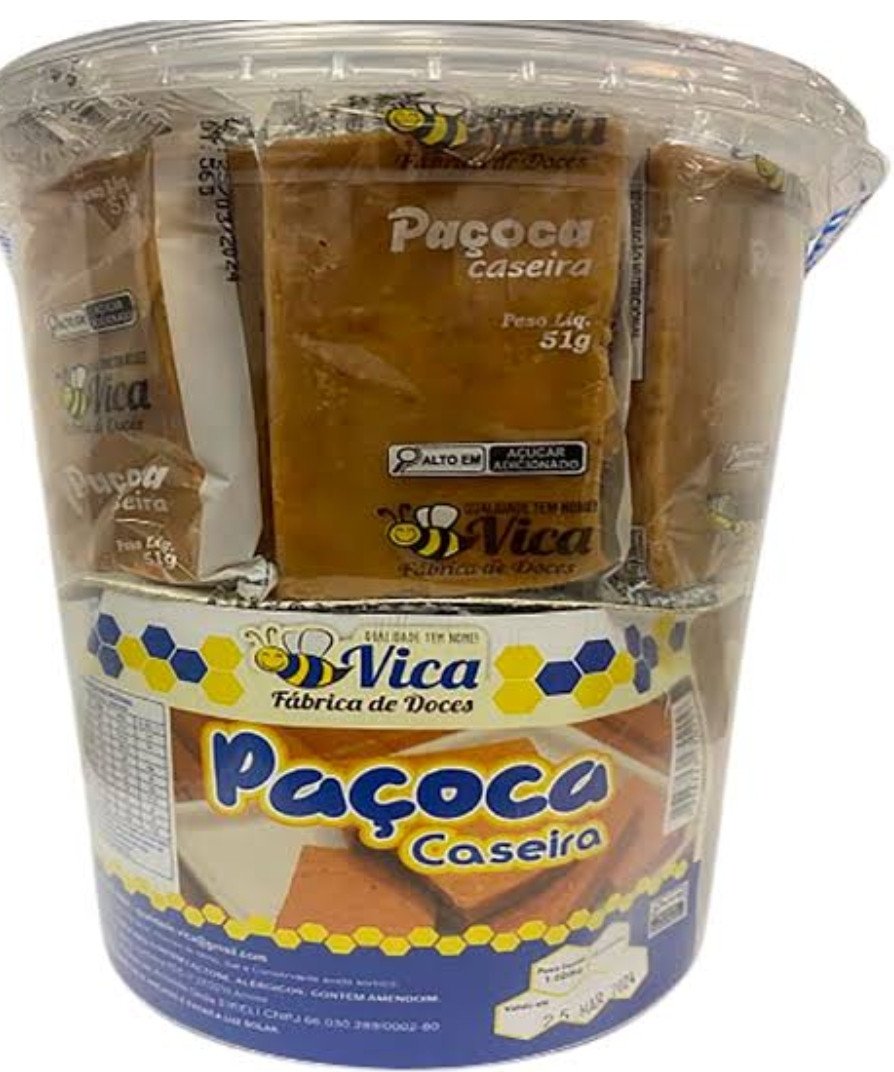 Paçoca Caseira Quadrada