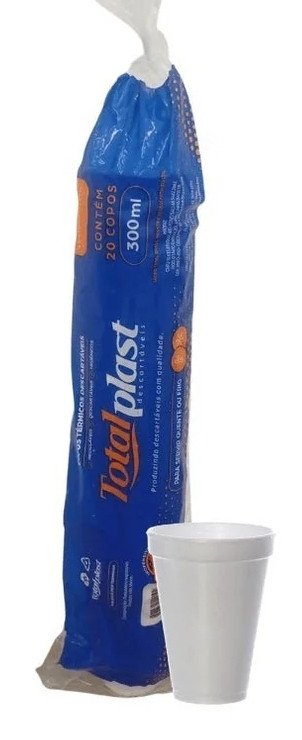 COPO ISOPOR TOTAL PLAST 300ML.
