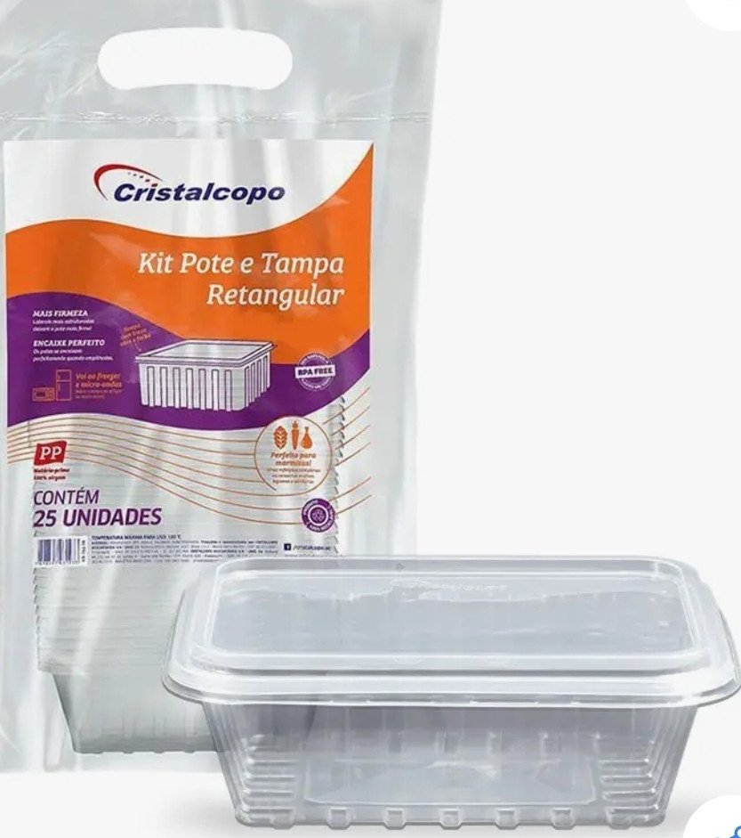 POTE RETANG 1000ML CRISTAL COPOS 