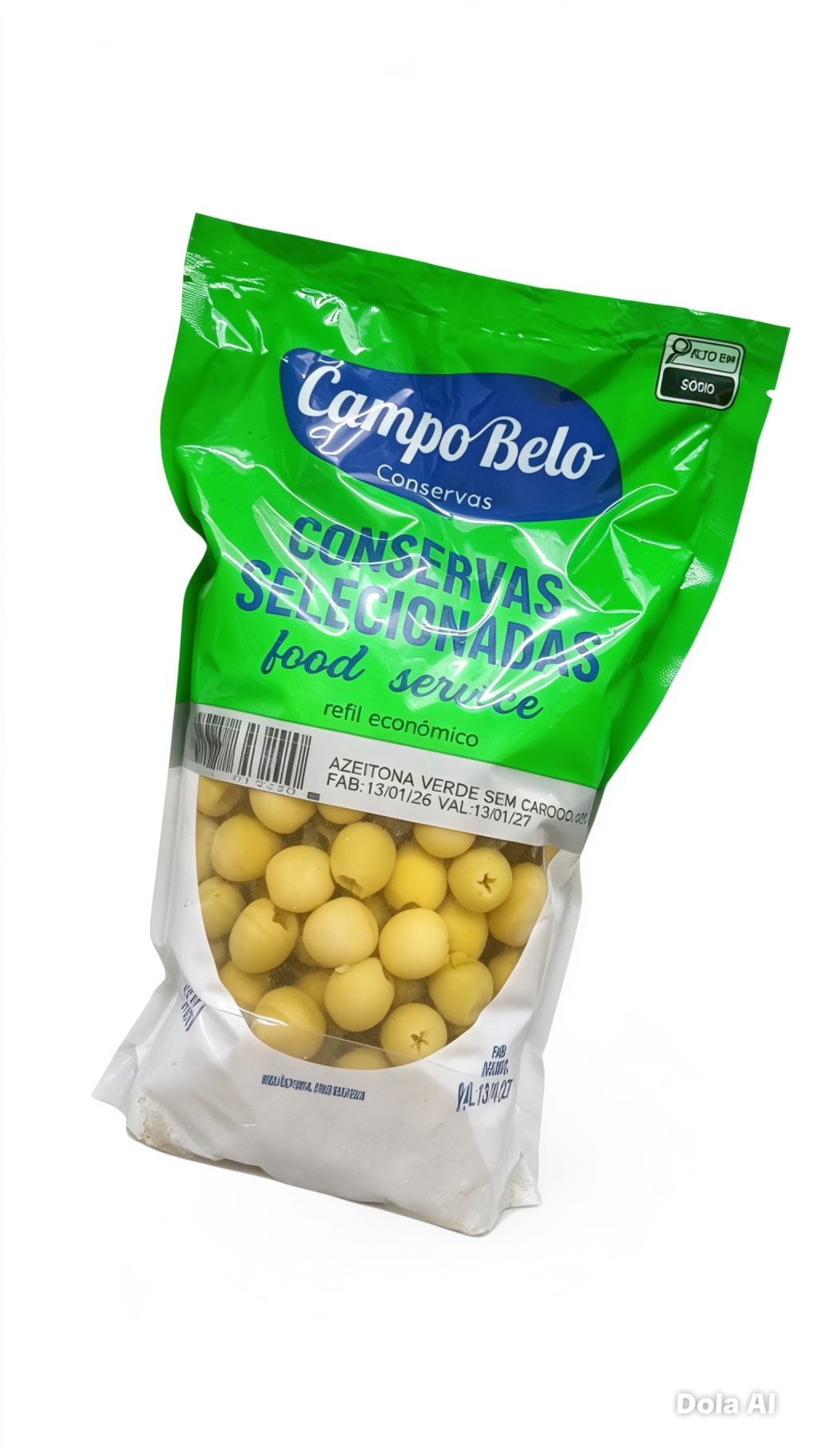 AZEITONA VERDE S/ CAROÇO 1,10KG