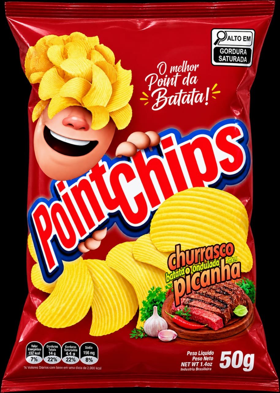 BATATA POINT CHIPS CHURRASCO 50G