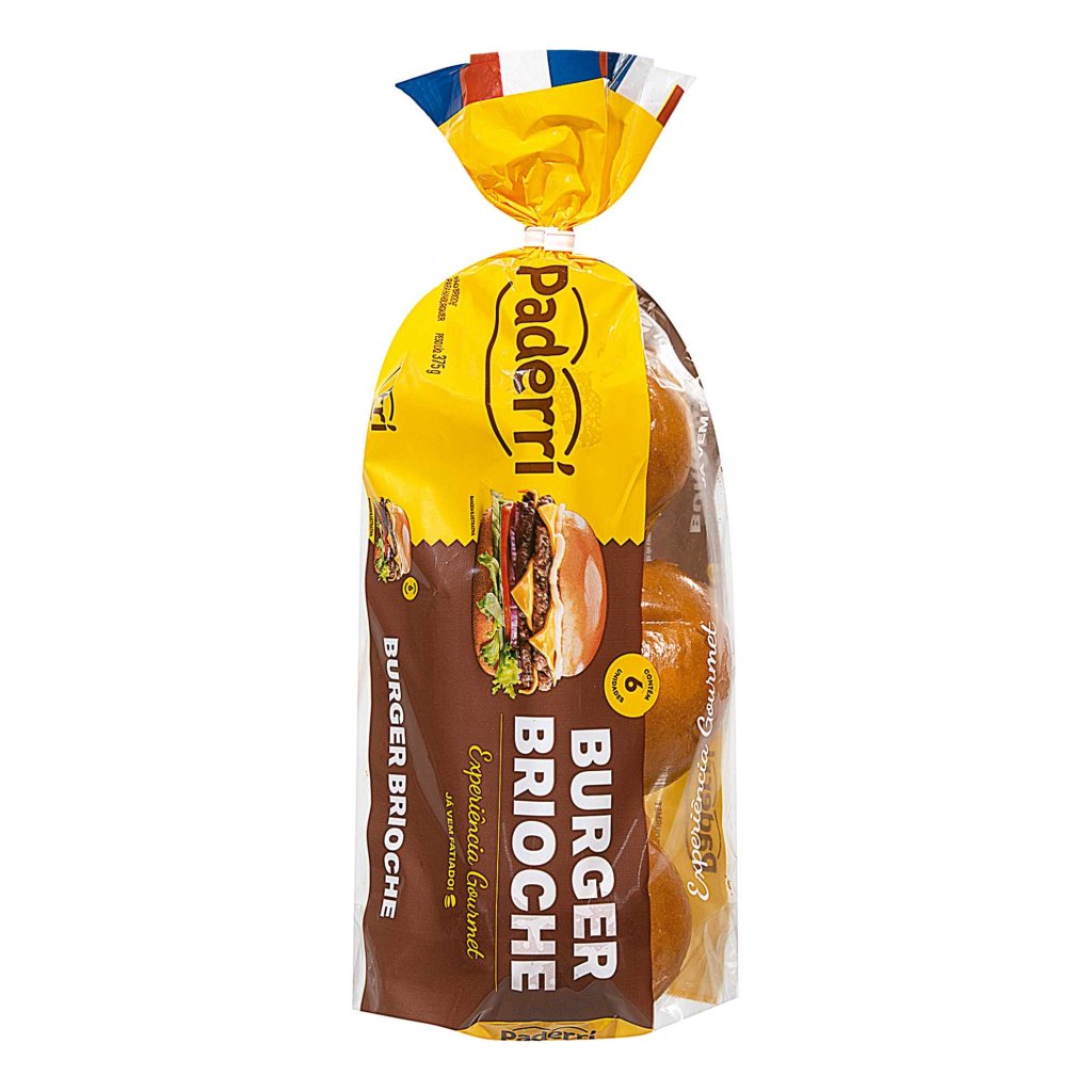 PÃO HAMB. PADERRI  BRIOCHE 