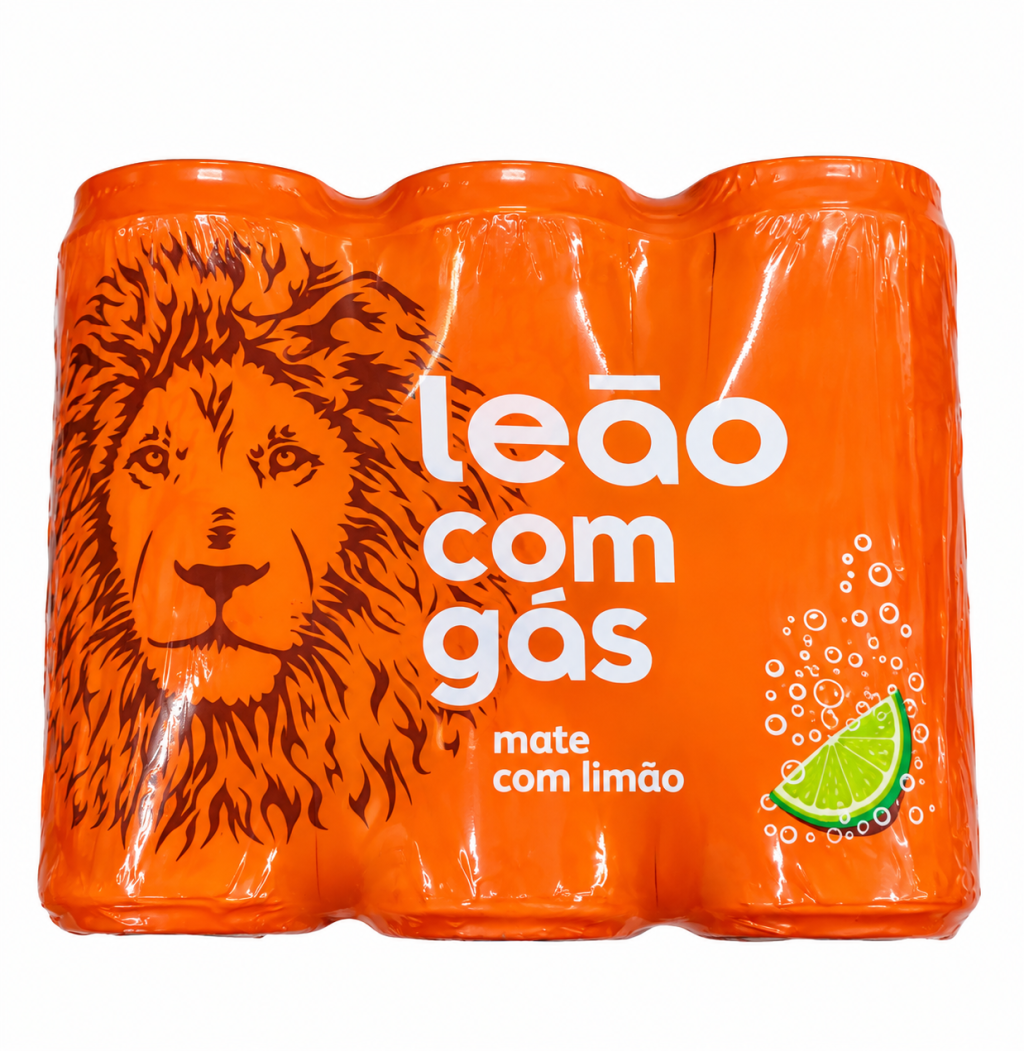 Chá matte Leão com gás limão lt290ml