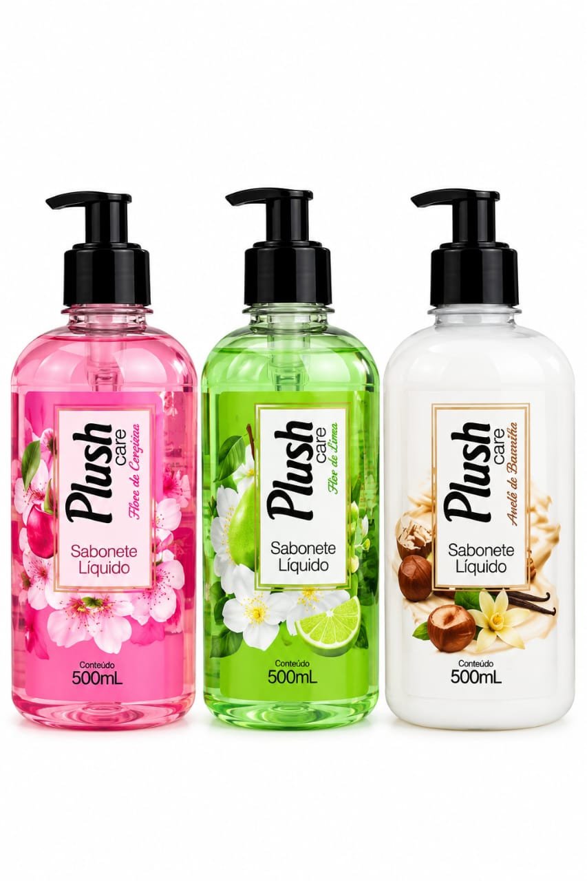 SABONETE PLUSH LÍQUIDO 500ML 