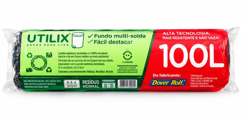 SACO DE LIXO DOVER ROLL 100L