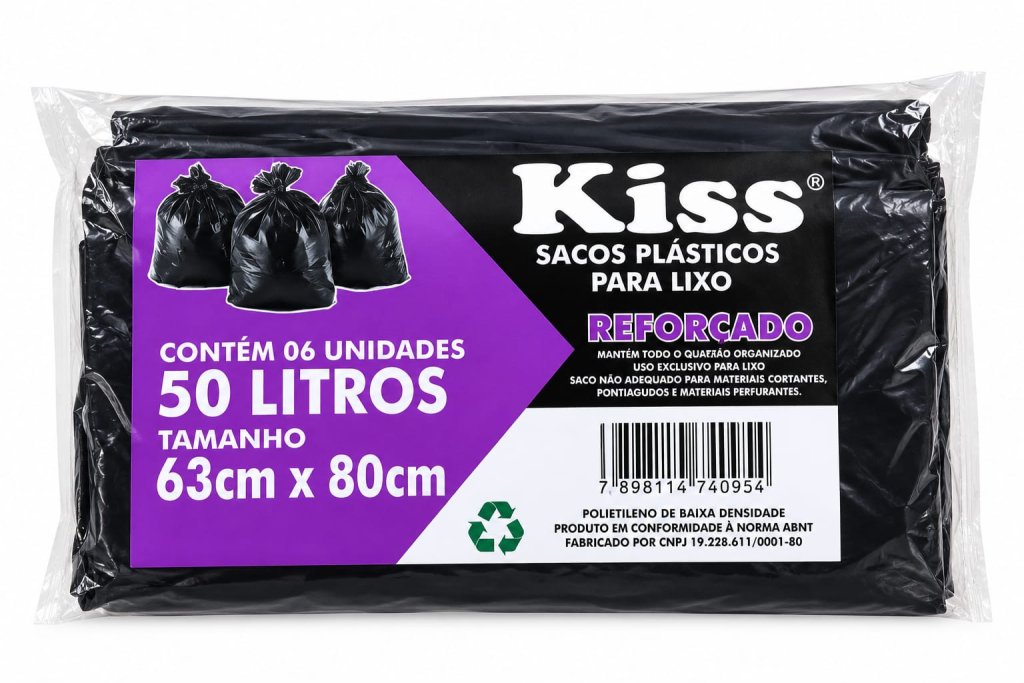 SACO DE LIXO KISS 50L
