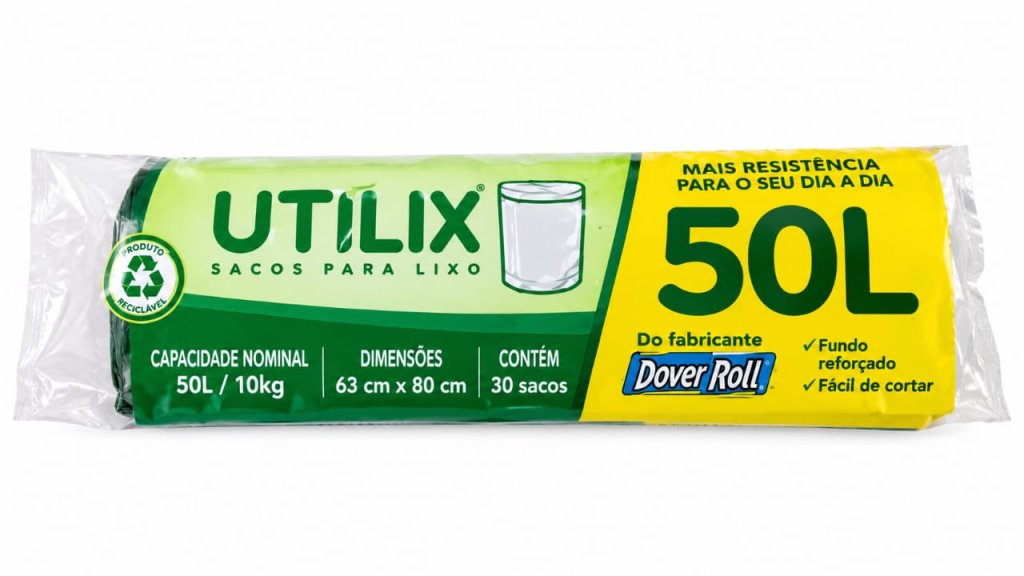 SACO DE LIXO DOVER ROLL 50L