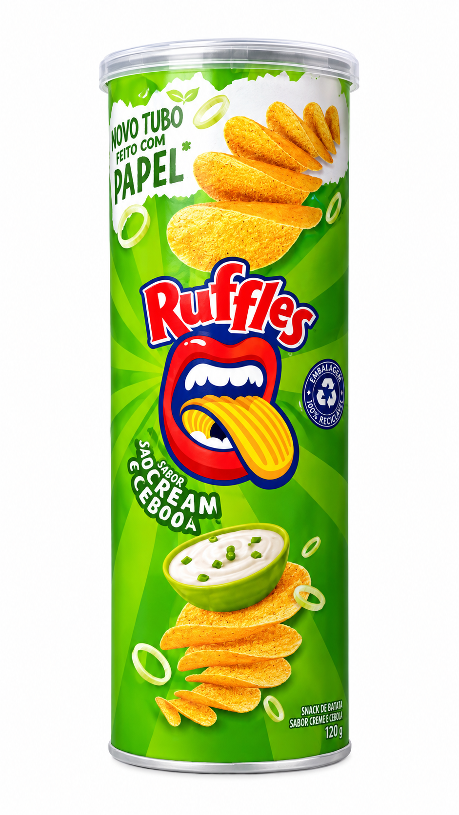 BATATA RUFFLES CEBOLA CREAM 100G 