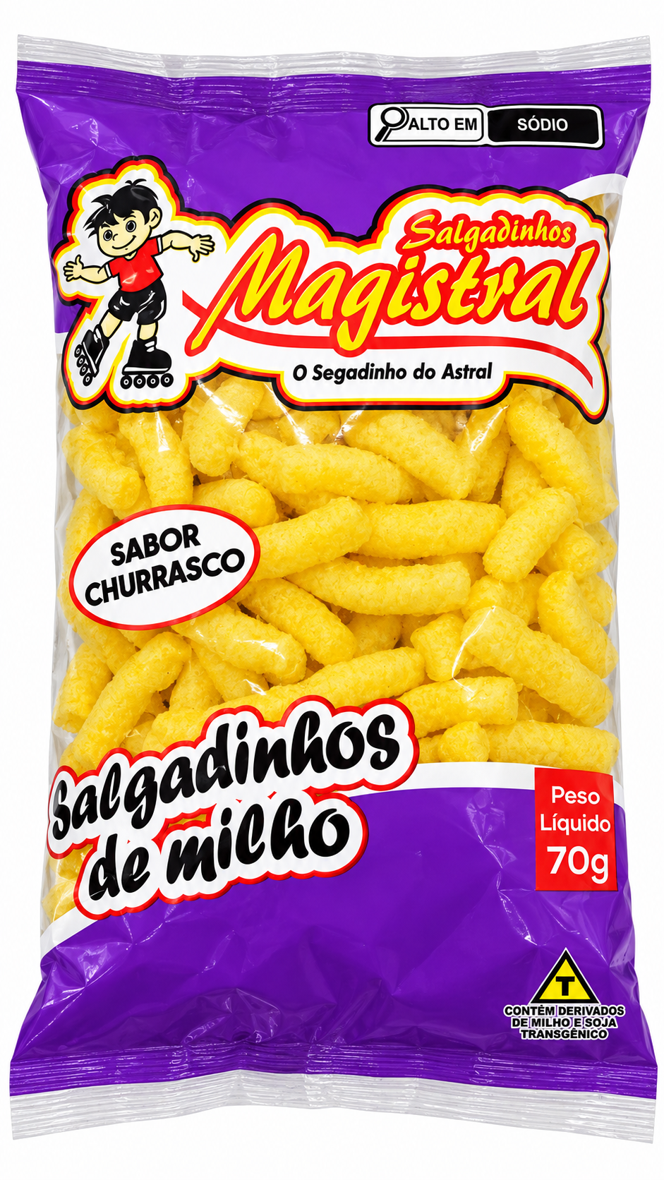 SALG. MILHO CHURRASCO 70GR