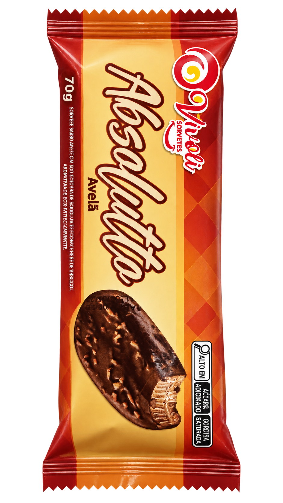 SORVETE ABSOLUTTO AVELÃ 70G