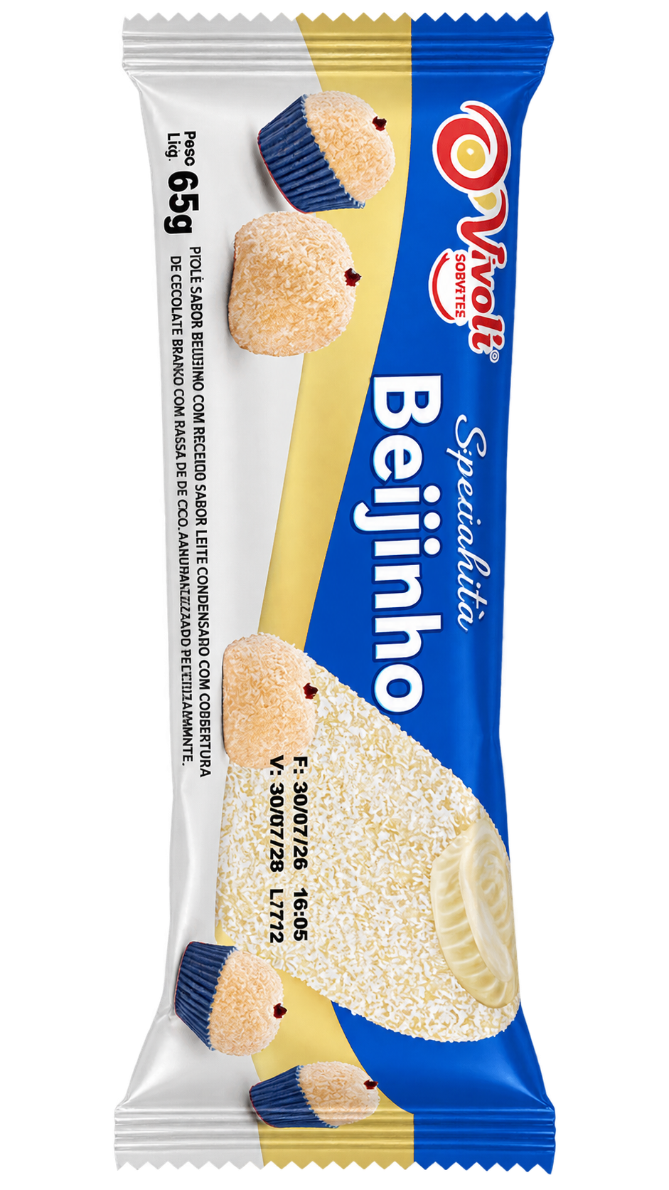 SORVETE PIC BEIJINHO 65G