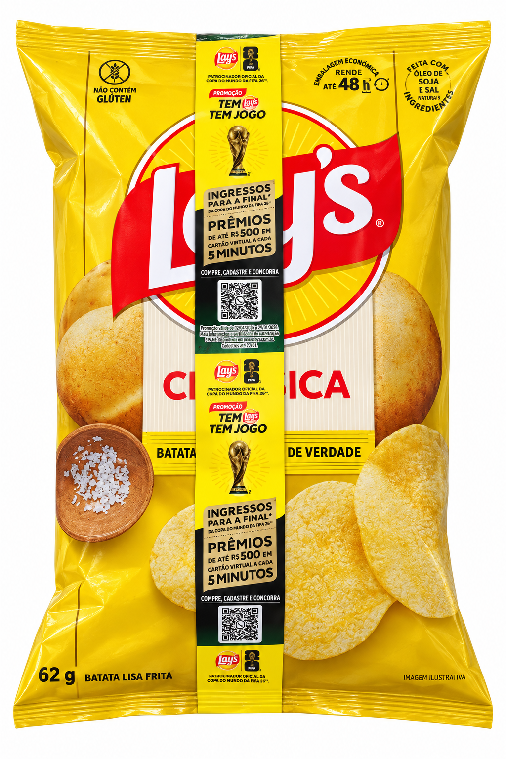 BATATA LAY'S CLÁSSICA 62GRAMAS