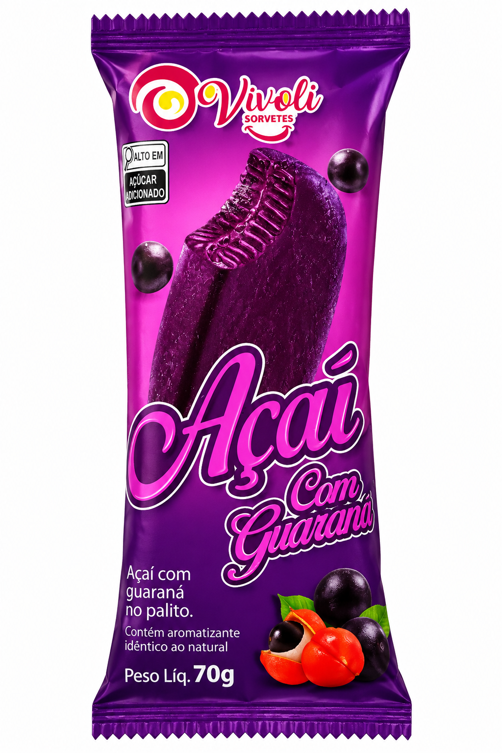 SORVETE AÇAÍ COM GUARANÁ 70GR