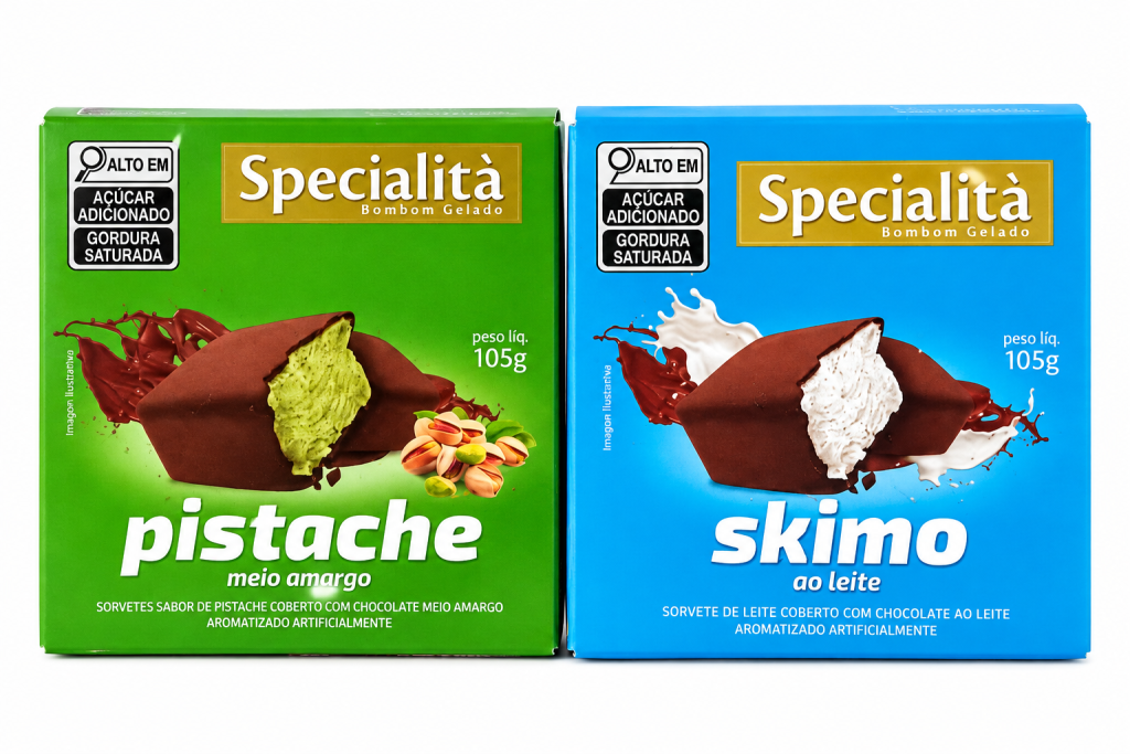 SORVETE MINI BOMBOM SABORES 105G