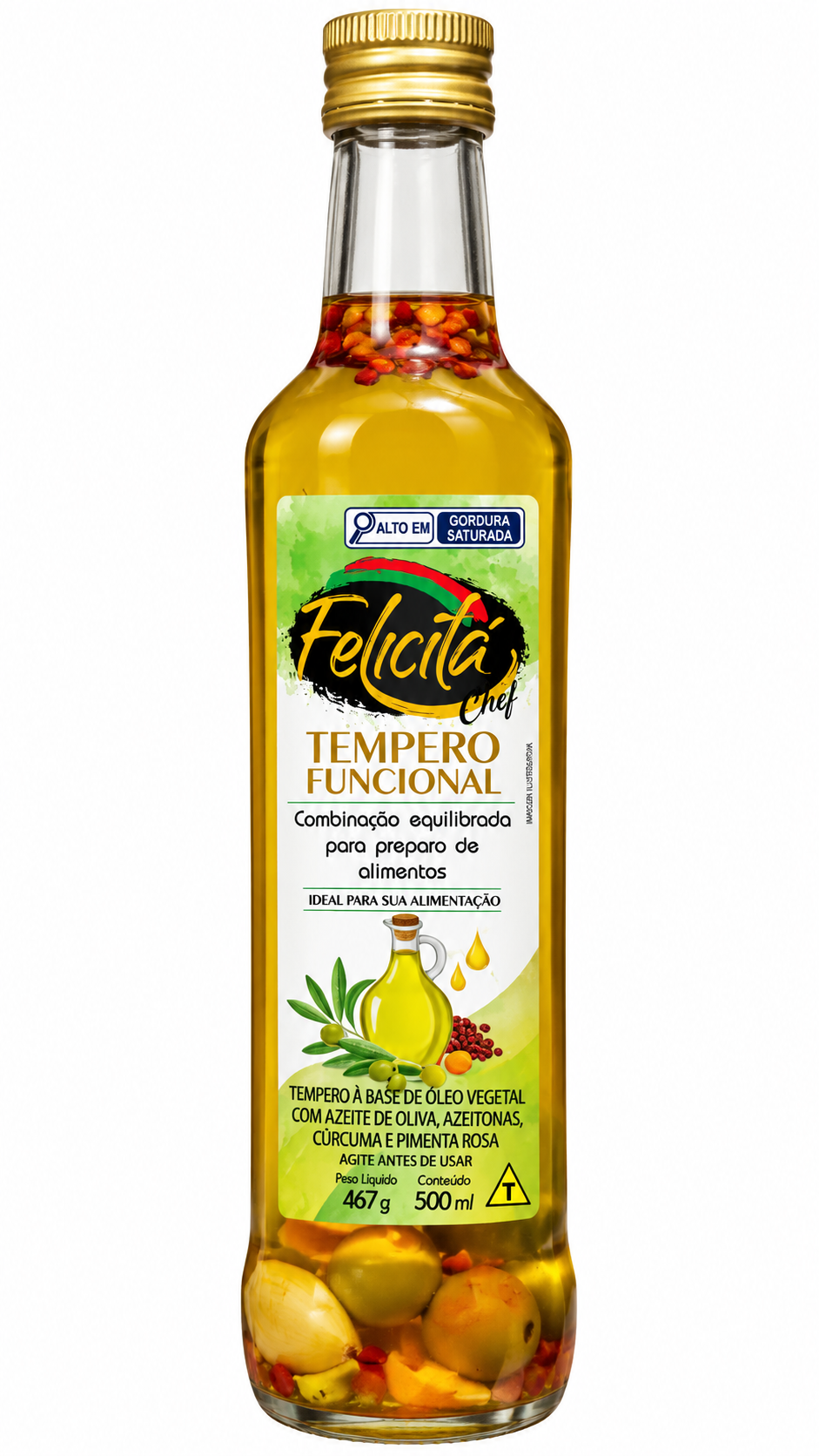 AZEITE DE OLIVA FELICITA C/ PIMENTA 500ML