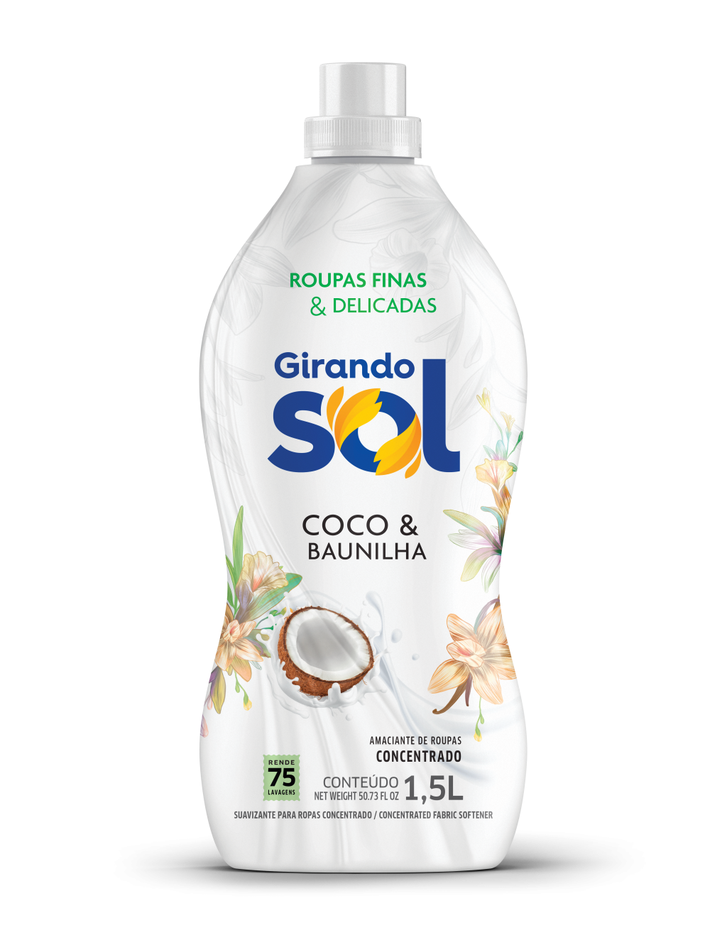 AMACIANTE CONCENTRADO 1,5L COCO E BAUNILHA