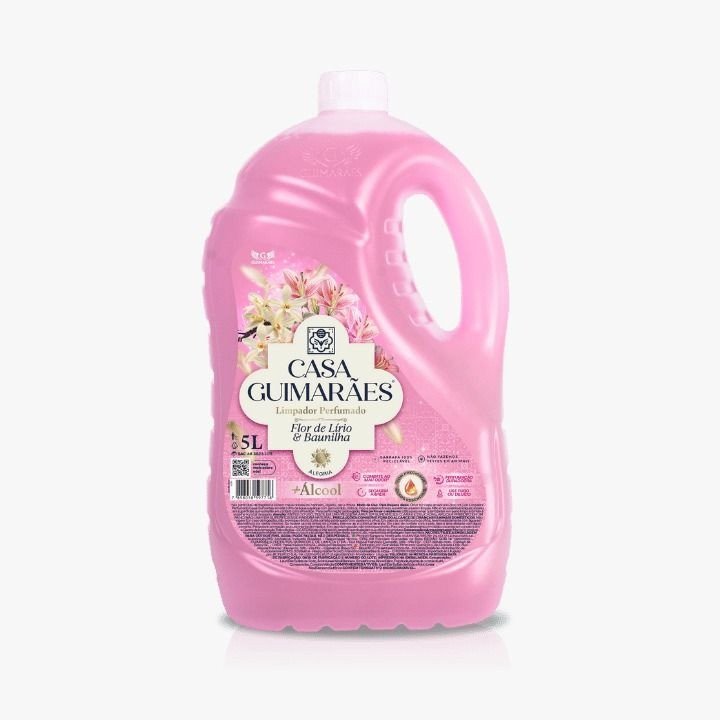 LIMPADOR PERFUMADO  FLOR DE LIRIOS E BAUNILHA 5L - GUIMARÃES