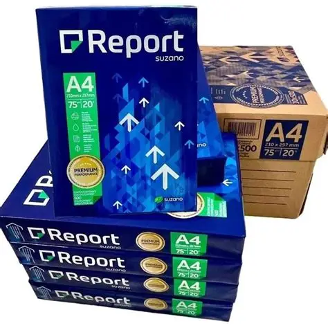 Papel Sulfite Report Premium A4 75g 500 folhas - Caixa com 10 pacotes