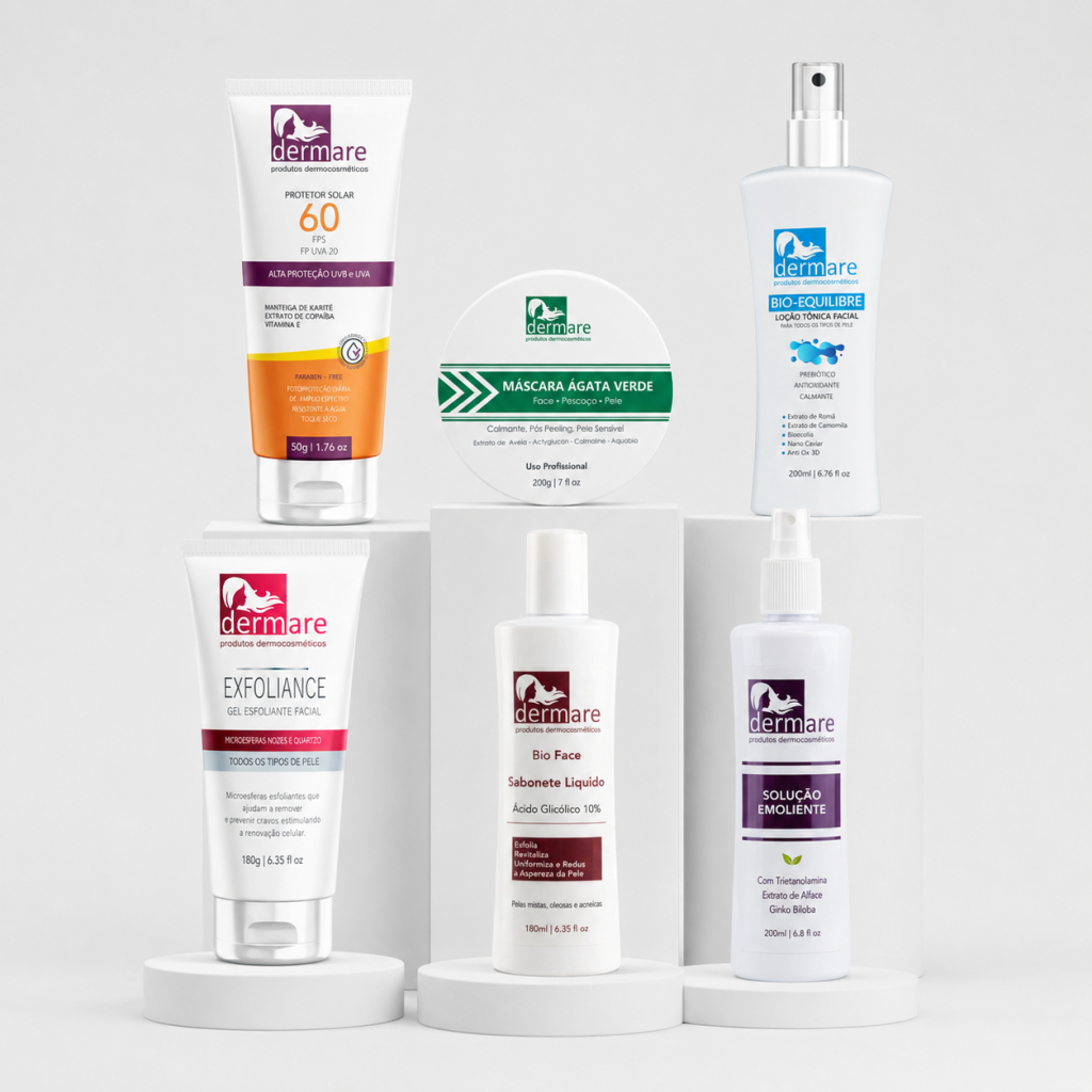 KIT DE LIMPEZA DE PELE  - 6 PRODUTOS