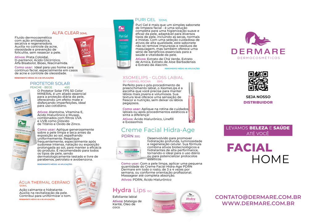 PANFLETOS FACIAL HOME CARE