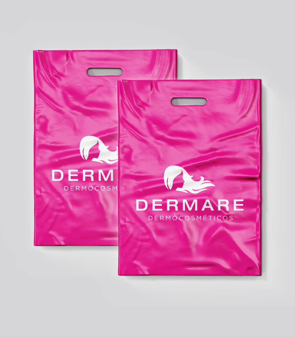 SACOLAS PLASTICAS TAMANHO PEQUENO ROSA