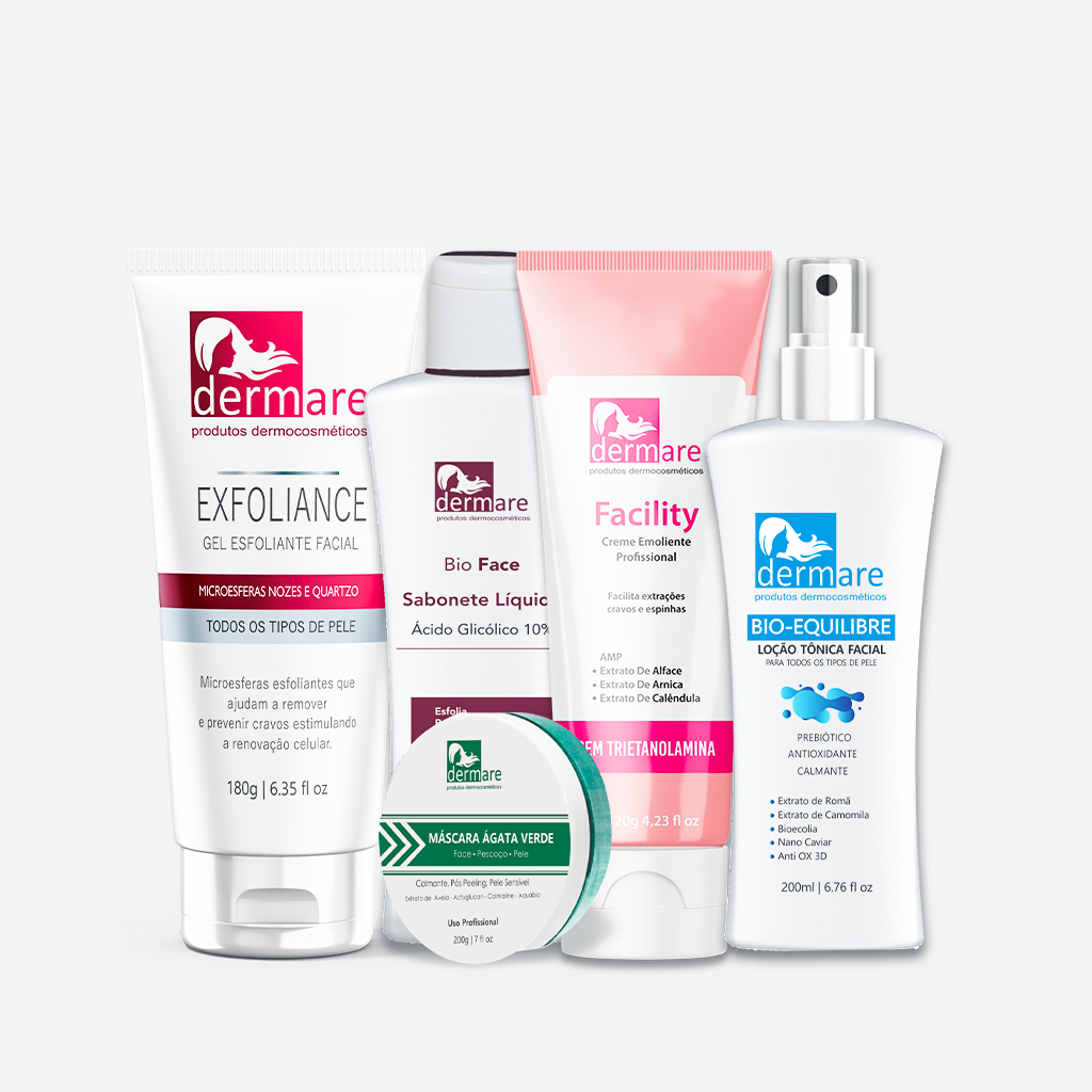 Kit de Limpeza de Pele Profissional 5 produtos