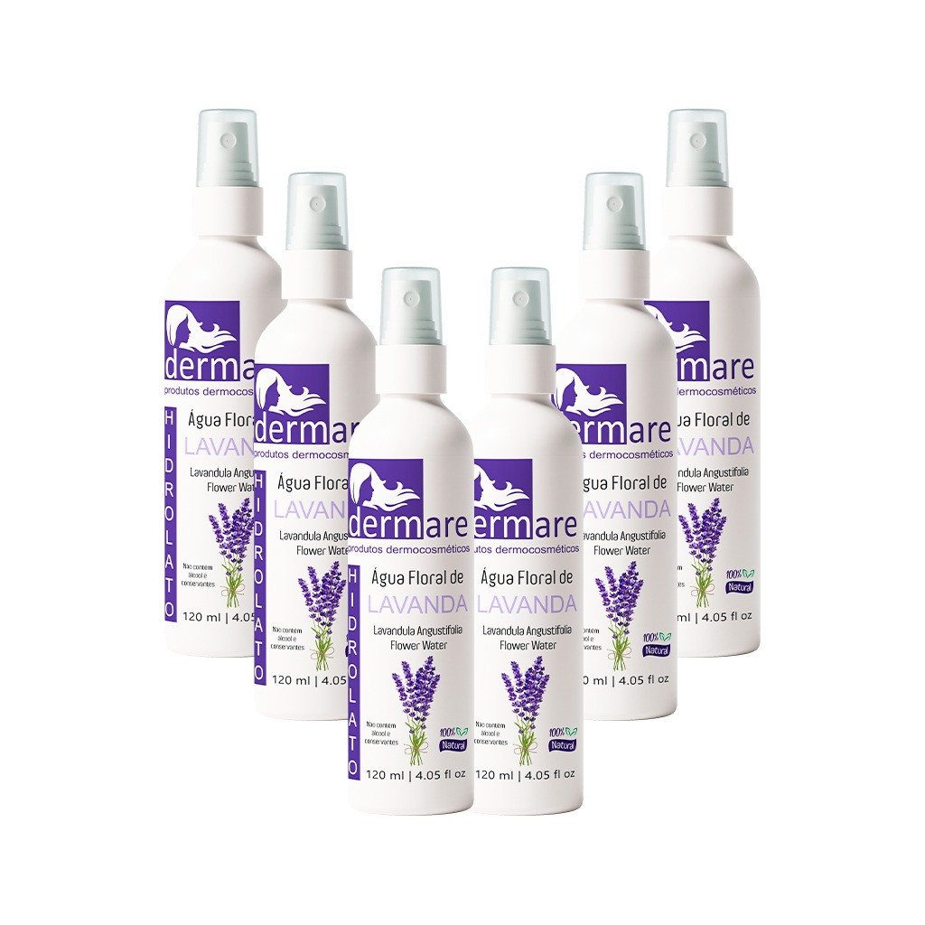 KIT 6 UNID HIDROLATO DE LAVANDA