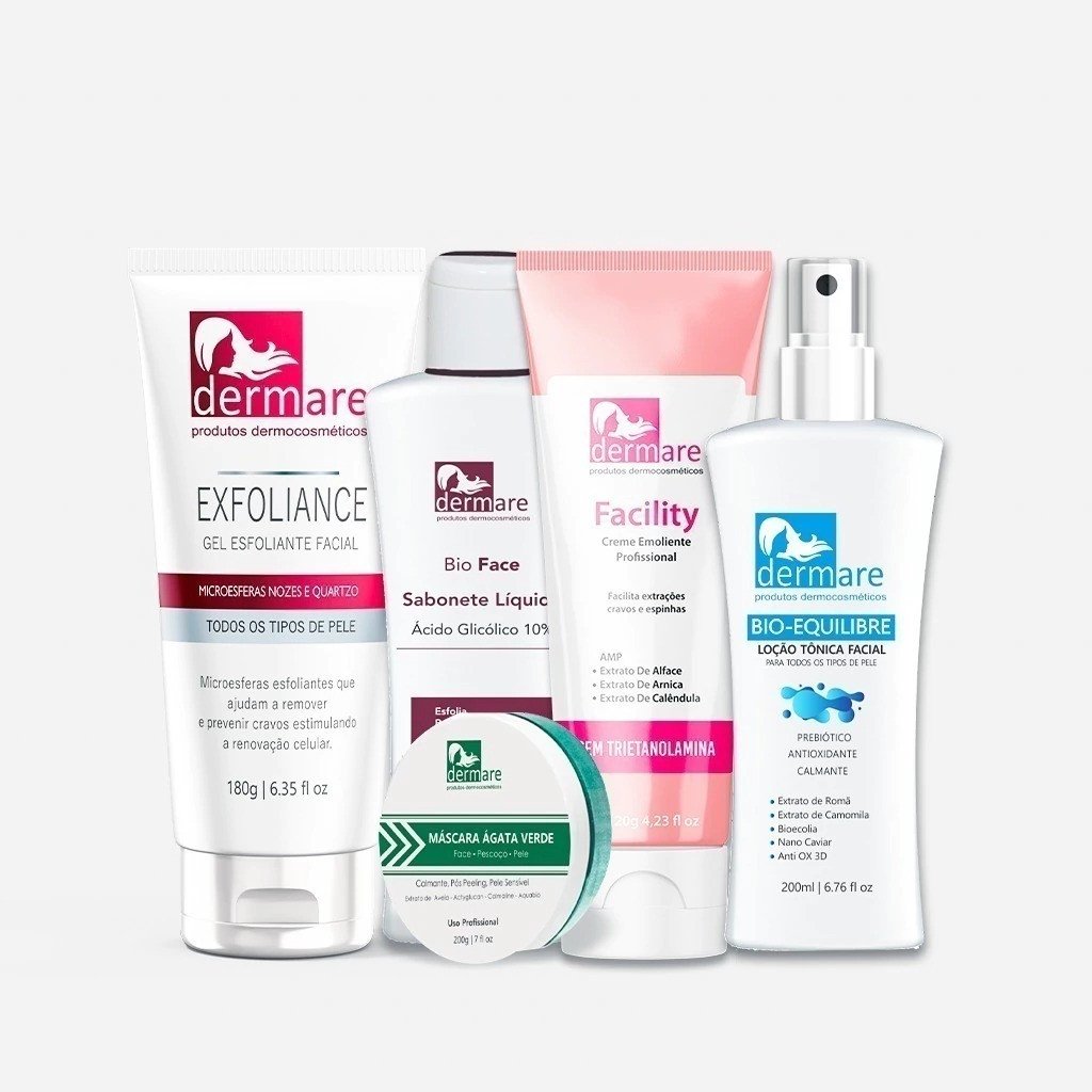 Kit de Limpeza de Pele Profissional 5 produtos