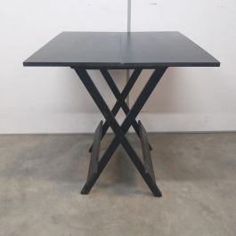 Mesa 0,70 x 0,70 Tabaco / Mel e Preta(Somente a mesa) - Tampo Liso